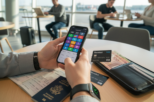 Verschiedene Online Guthaben Optionen auf dem Smartphone verwalten für flexibles Bezahlen unterwegs