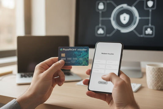 eVoucher aufladen leicht gemacht mit Smartphone und Paysafecard für digitale Zahlungen