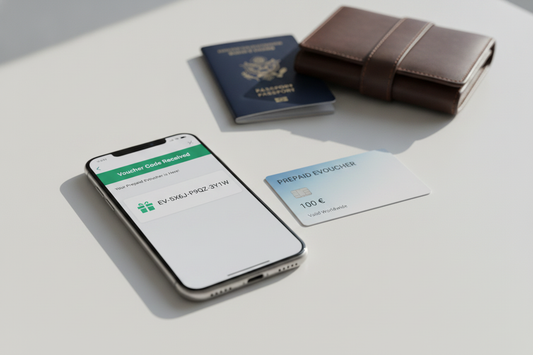 Prepaid eVoucher kaufen und sofort digitalen Gutscheincode auf dem Smartphone erhalten